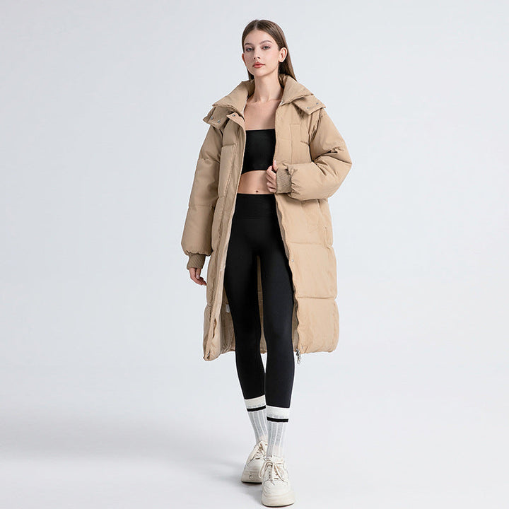 Gigaty | Abrigo Puffer Largo Clásico con Capucha
