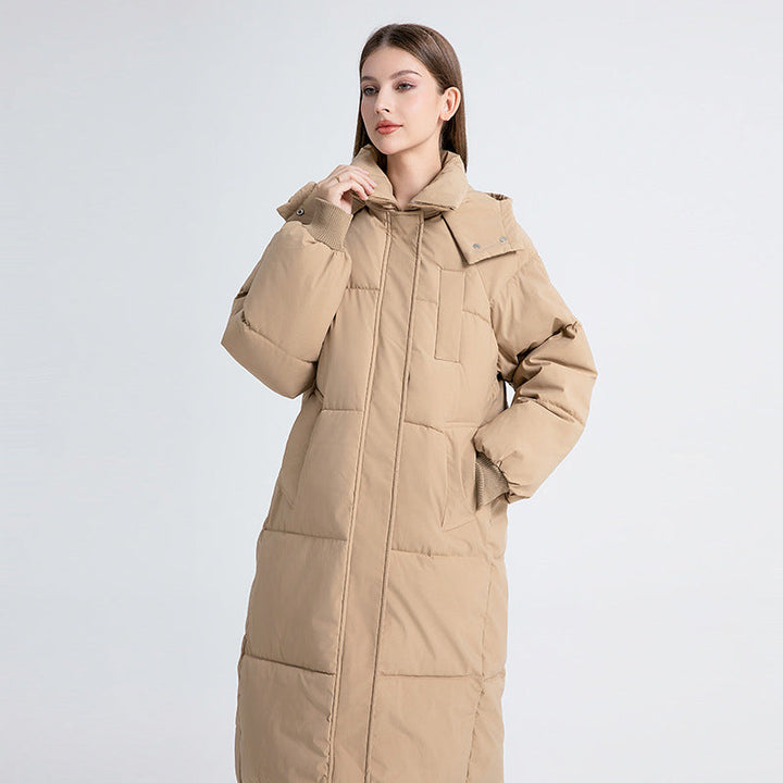Gigaty | Abrigo Puffer Largo Clásico con Capucha