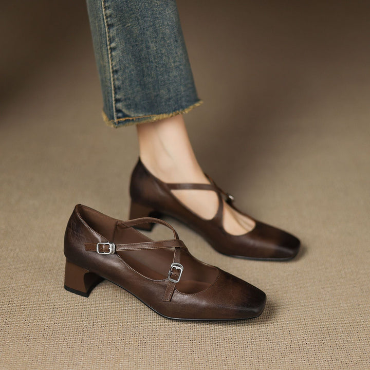 Marvane | Kitten Heels de Cuero