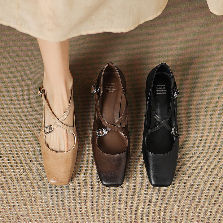 Marvane | Kitten Heels de Cuero
