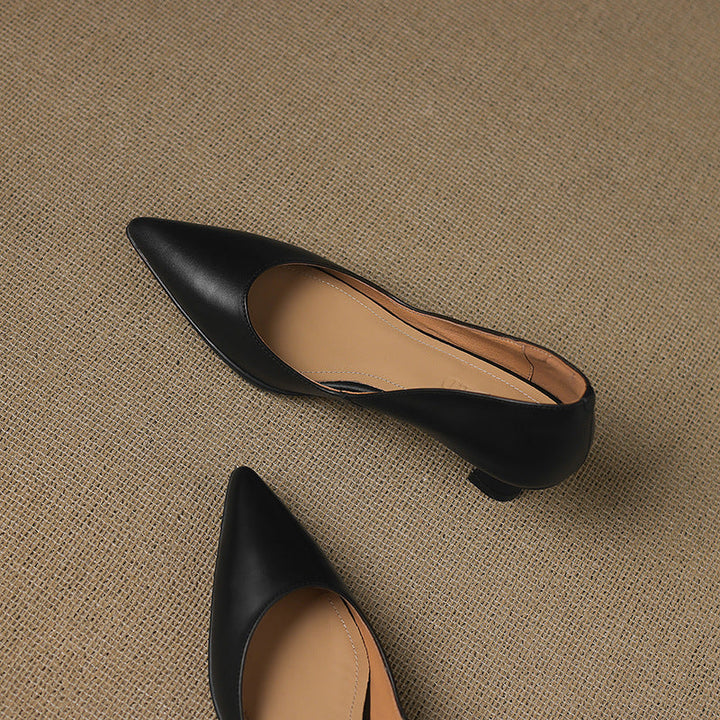Calenne | Kitten Heels de Cuero