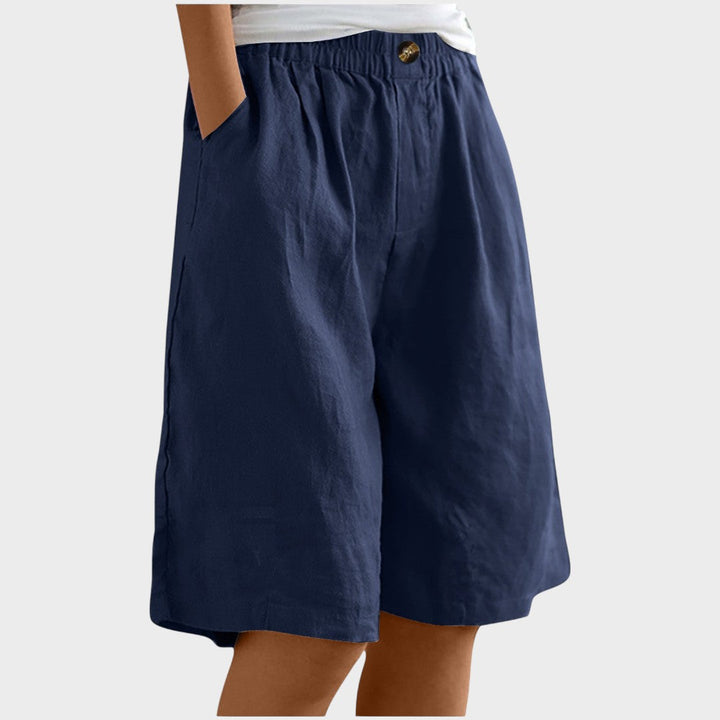 Graciela | Short de Lino de Tiro Elástico
