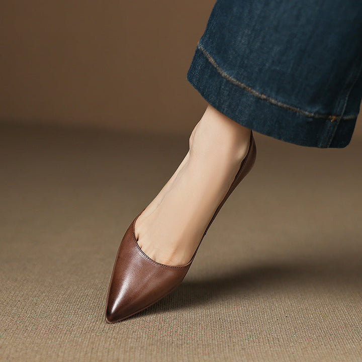 Calenne | Kitten Heels de Cuero