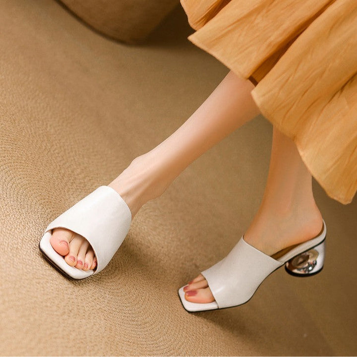 Virelle | Mule Heels de Cuero