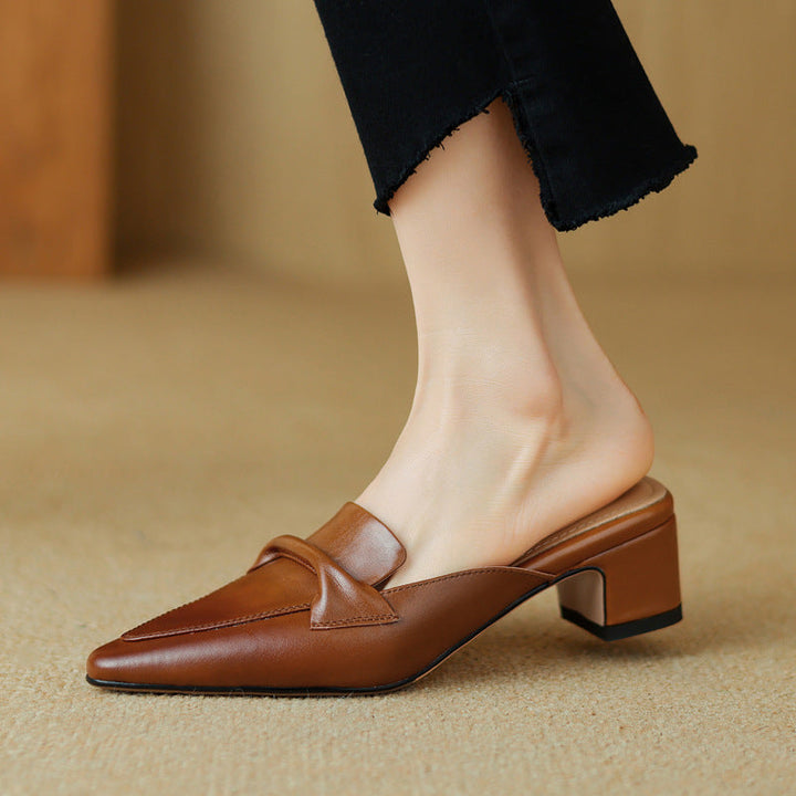 Marloe | Mules Punta Fina de Cuero