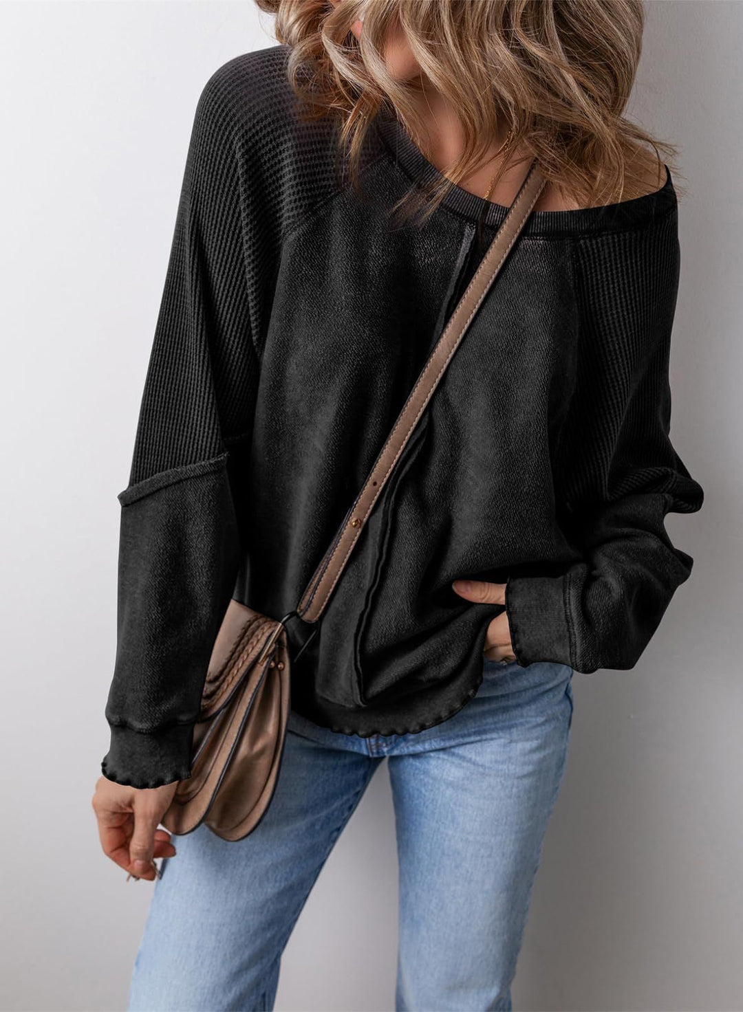 Precious | Sudadera Casual de Cuello Redondo de Manga Larga