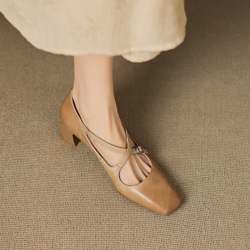 Marvane | Kitten Heels de Cuero