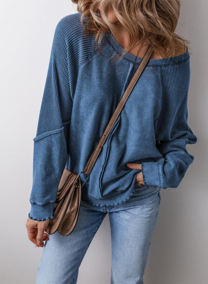 Precious | Sudadera Casual de Cuello Redondo de Manga Larga