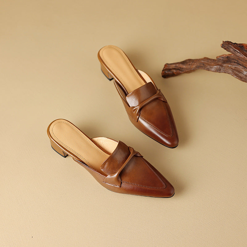 Marloe | Mules Punta Fina de Cuero