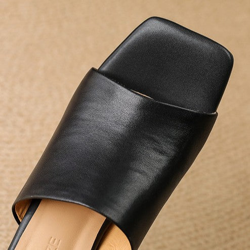 Virelle | Mule Heels de Cuero