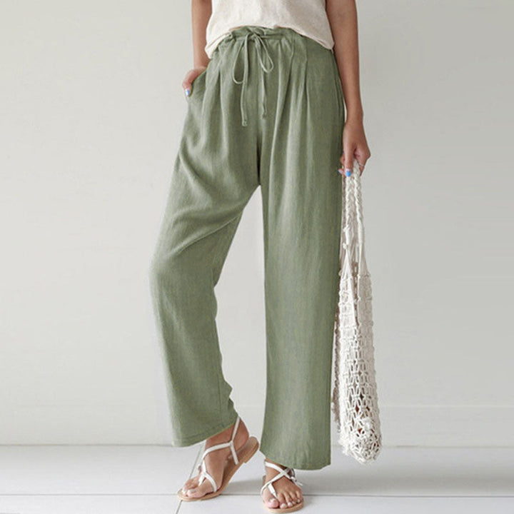 Vara | Pantalones de Relax con Cordón
