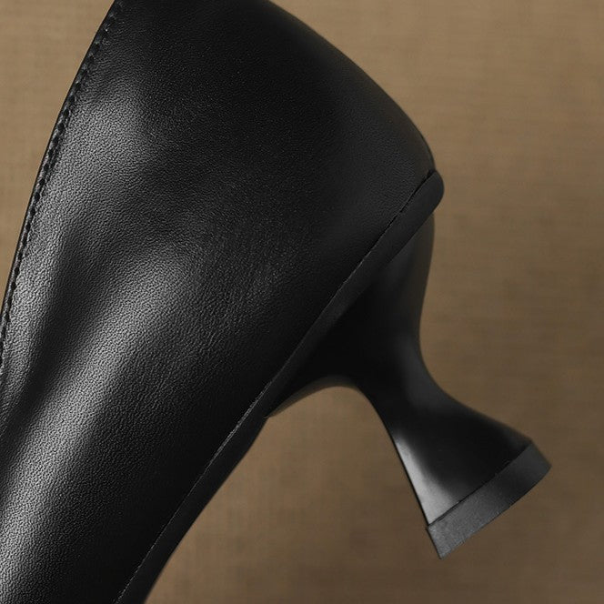 Calenne | Kitten Heels de Cuero
