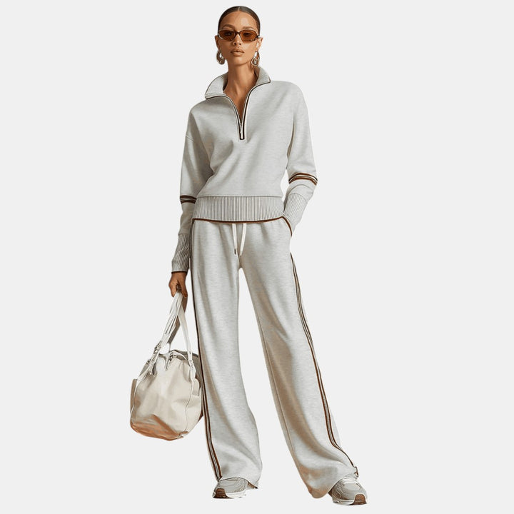 Rosaura | Conjunto de Blusa y Pantalón de Piernas Anchas