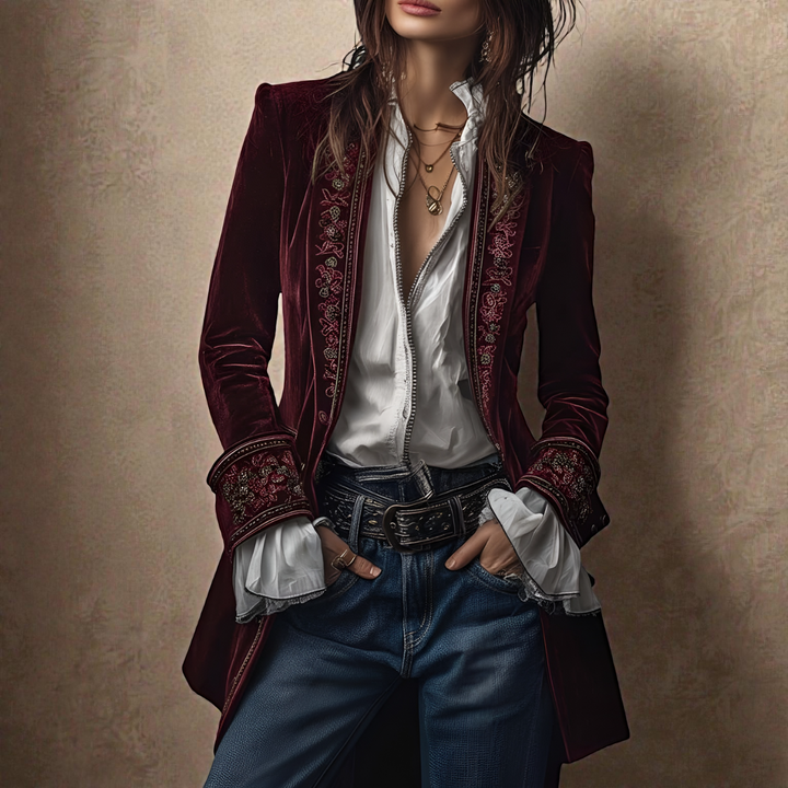 Elise | Blazer de Terciopelo — Edición Final