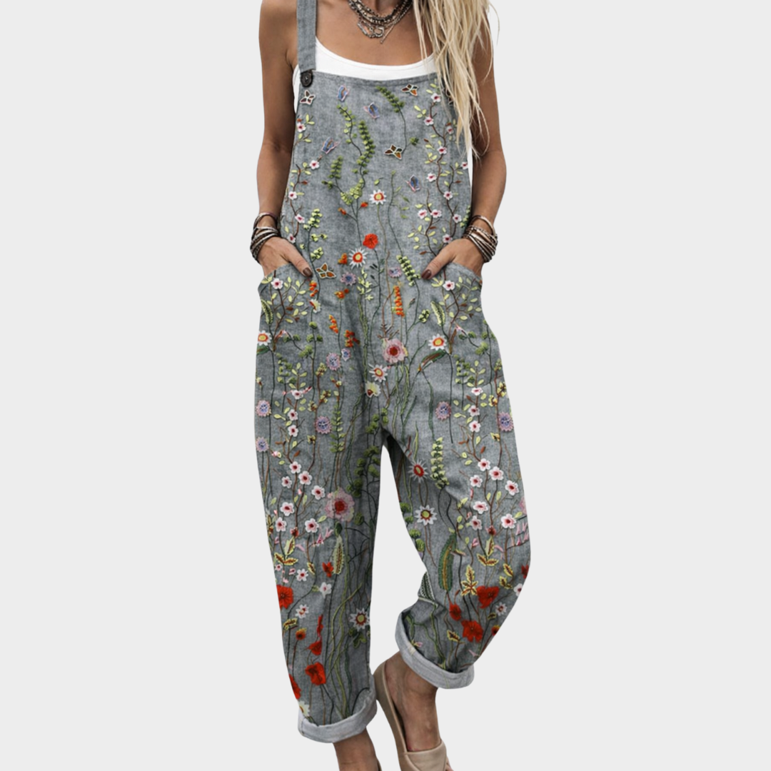 Greta | Mono con flores de amapola y mariposas