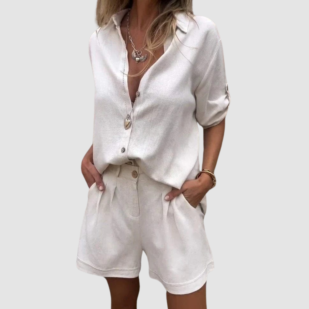 Conjunto de Verano Alba | Top Ligero y Pantalones Relajados