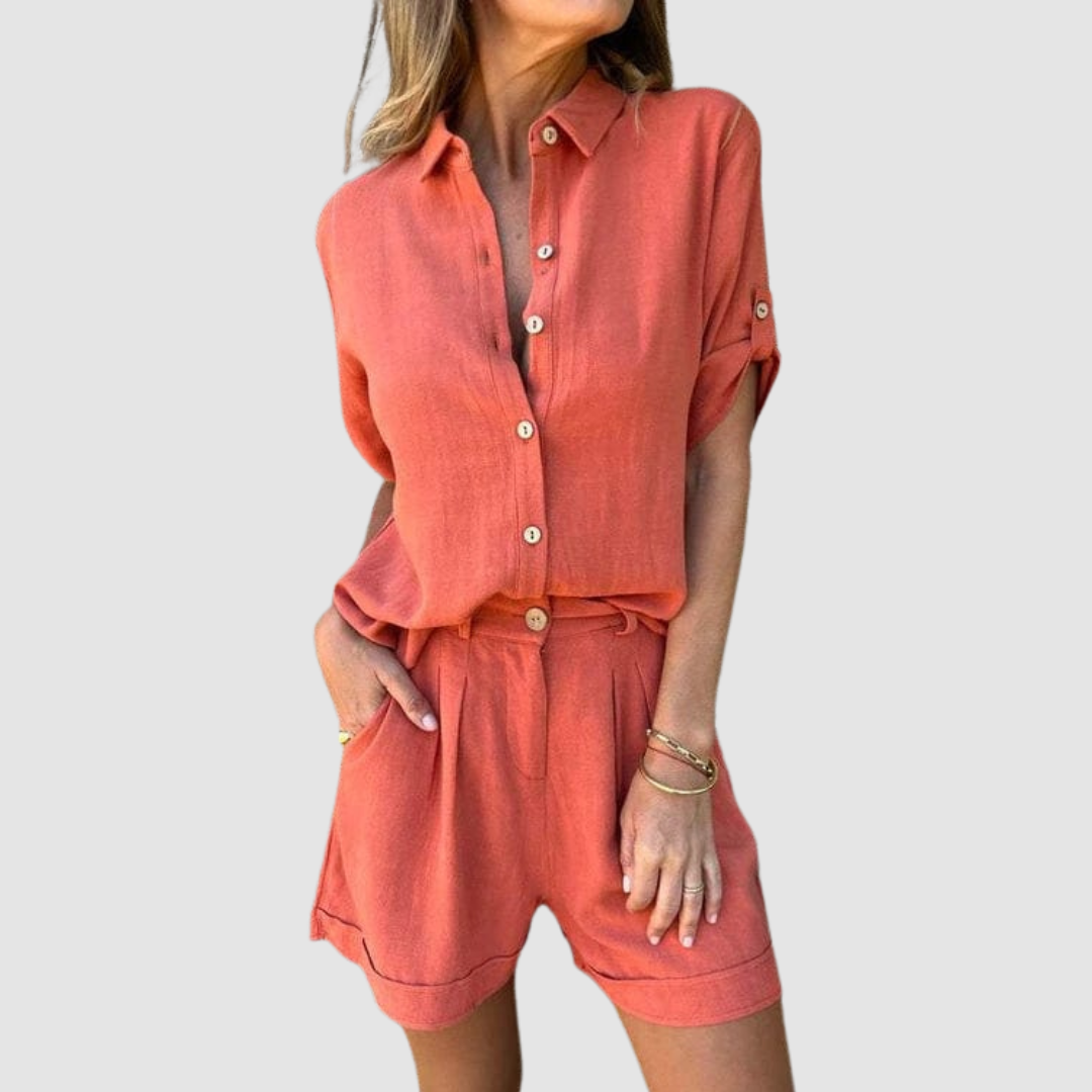 Conjunto de Verano Alba | Top Ligero y Pantalones Relajados
