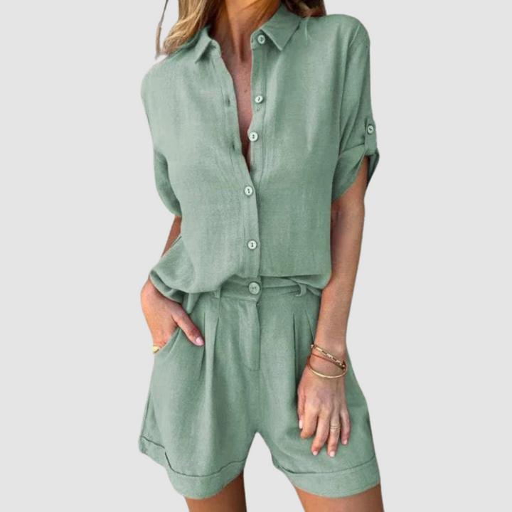 Conjunto de Verano Alba | Top Ligero y Pantalones Relajados