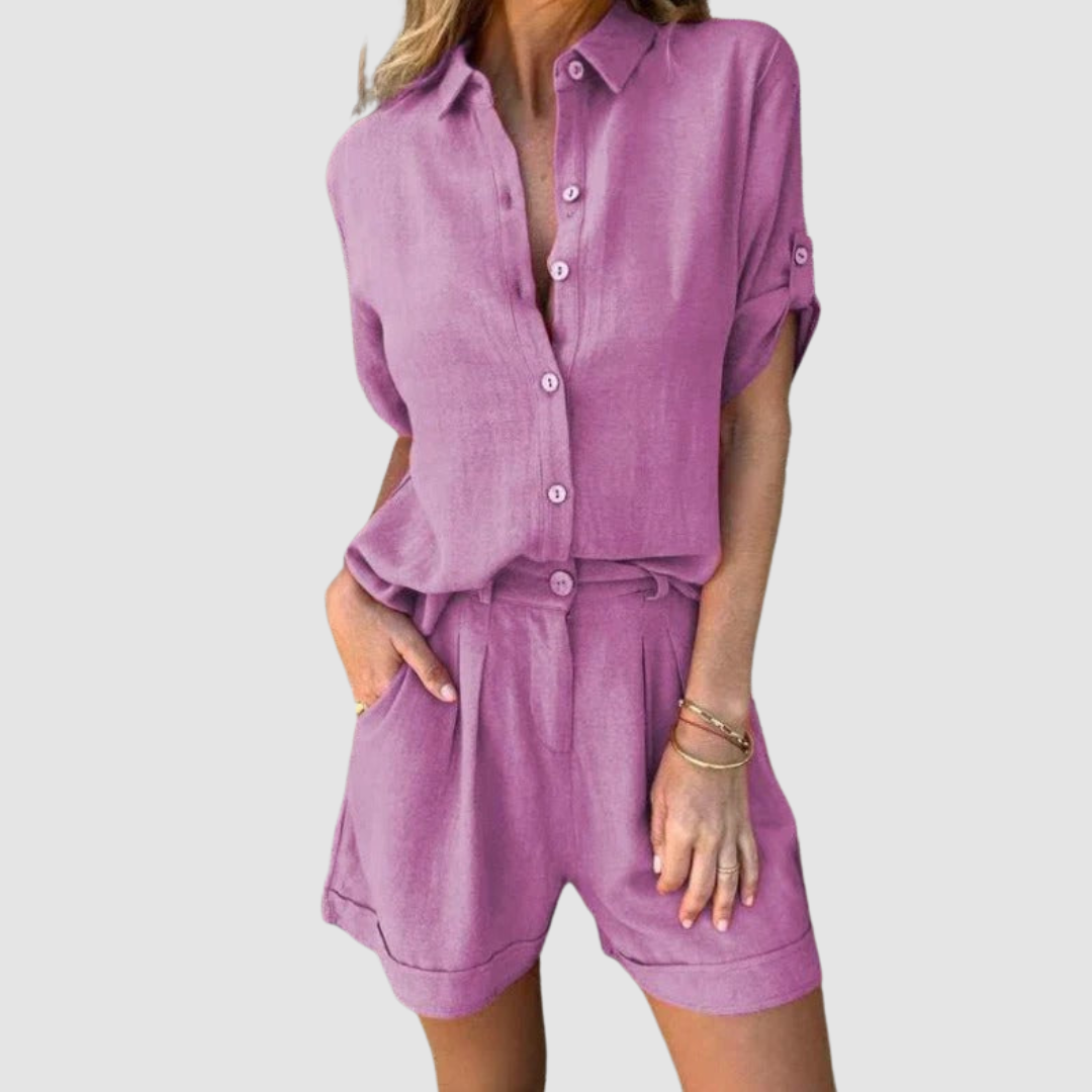Conjunto de Verano Alba | Top Ligero y Pantalones Relajados