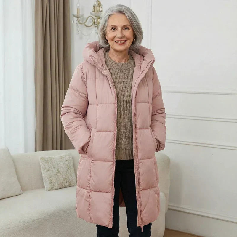 Sanne | Abrigo de Invierno Largo Acolchado con Comodidad Cálida y Estilo Atemporal
