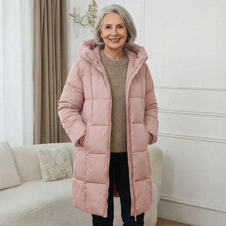 Sanne | Abrigo de Invierno Largo Acolchado con Comodidad Cálida y Estilo Atemporal