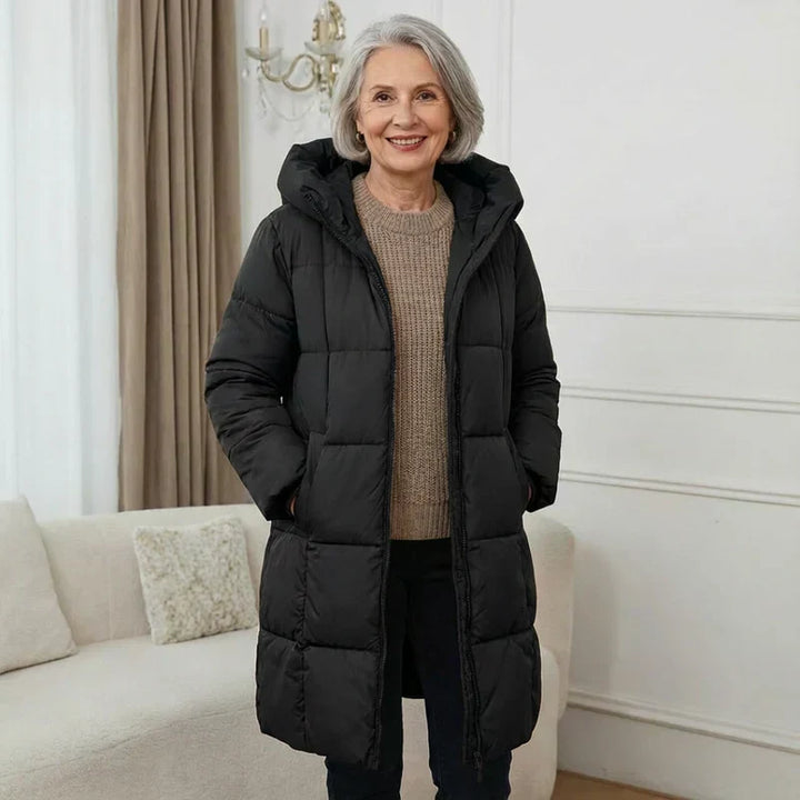 Sanne | Abrigo de Invierno Largo Acolchado con Comodidad Cálida y Estilo Atemporal