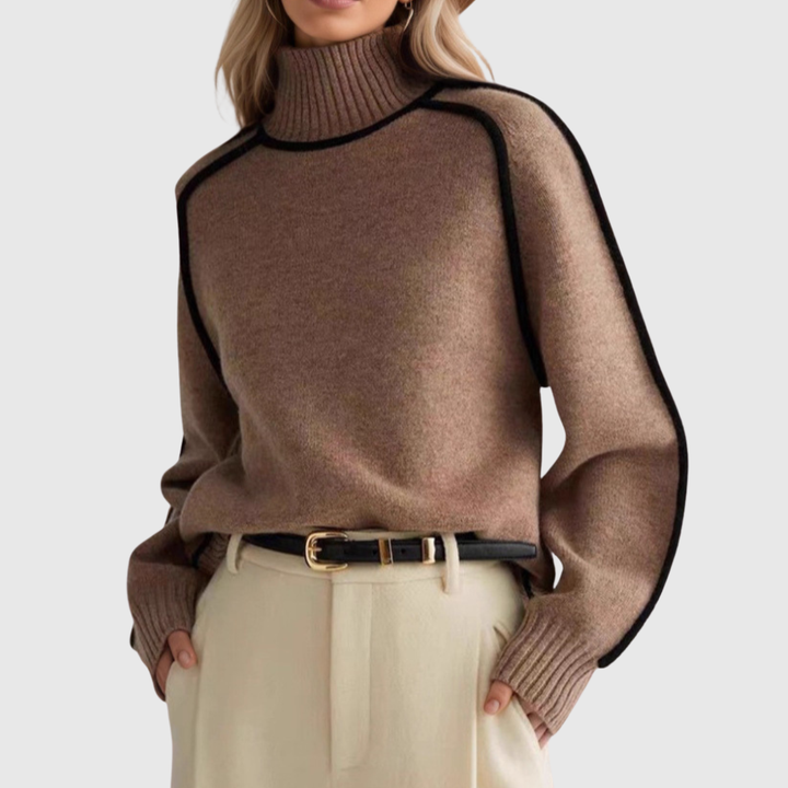 Donna | Suéter elegante con cuello alto