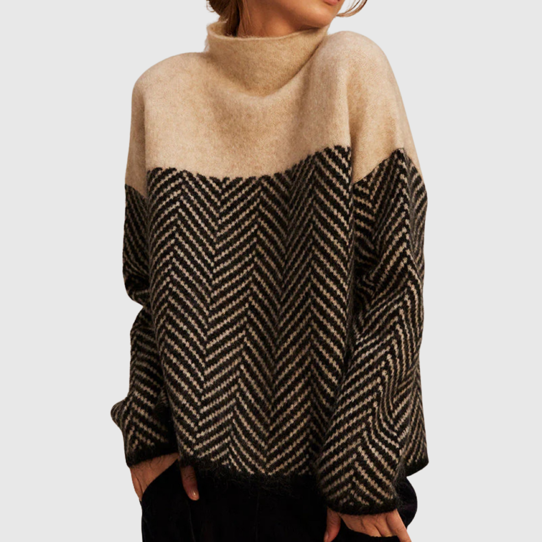 Norah | Suéter de algodón con cuello alto