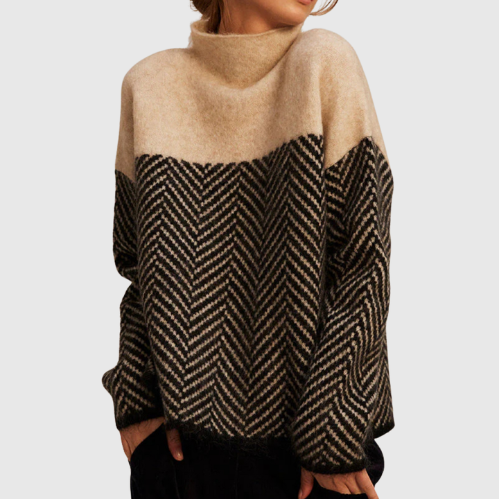 Norah | Suéter de algodón con cuello alto