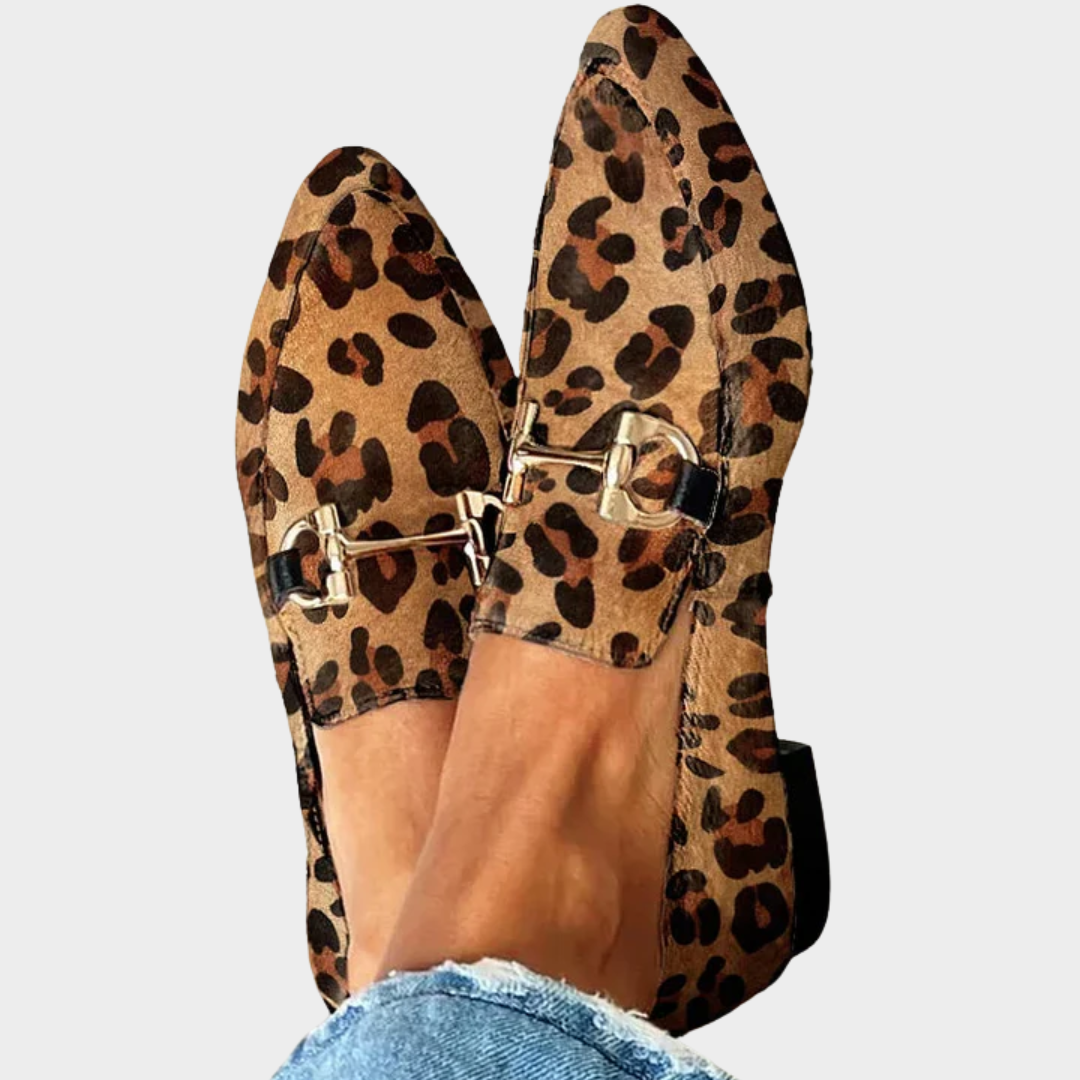 Gia | Elegantes Mocasines de Leopardo