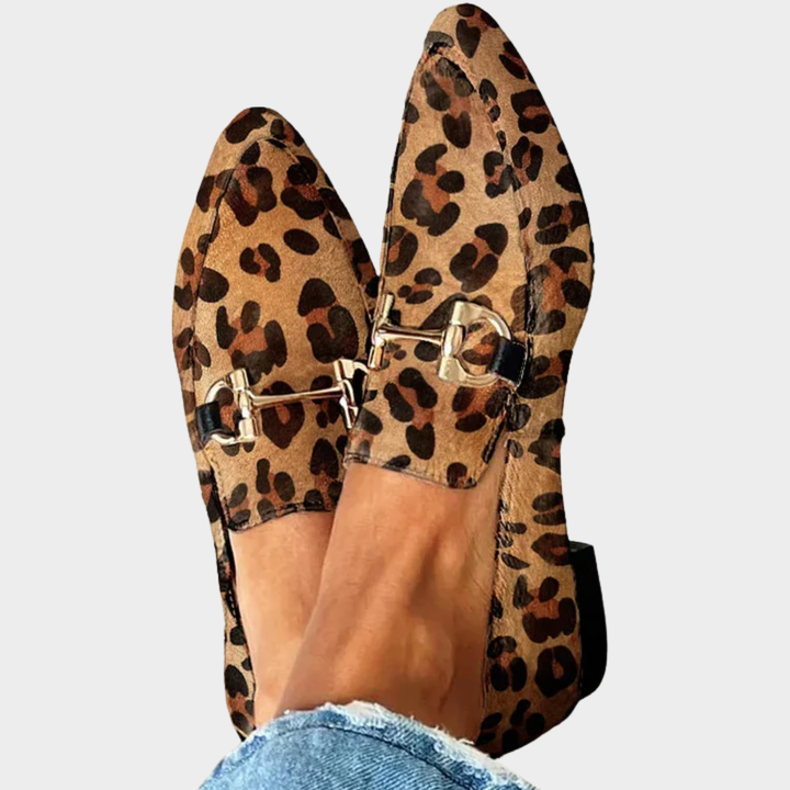 Gia | Elegantes Mocasines de Leopardo