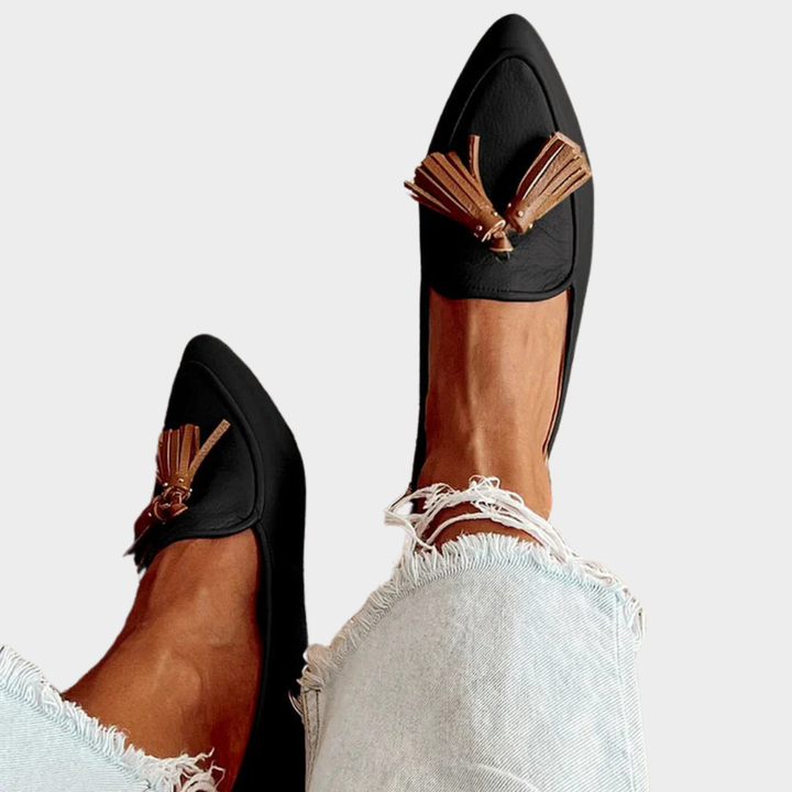 Vesperia | Mocasín moderno con flecos