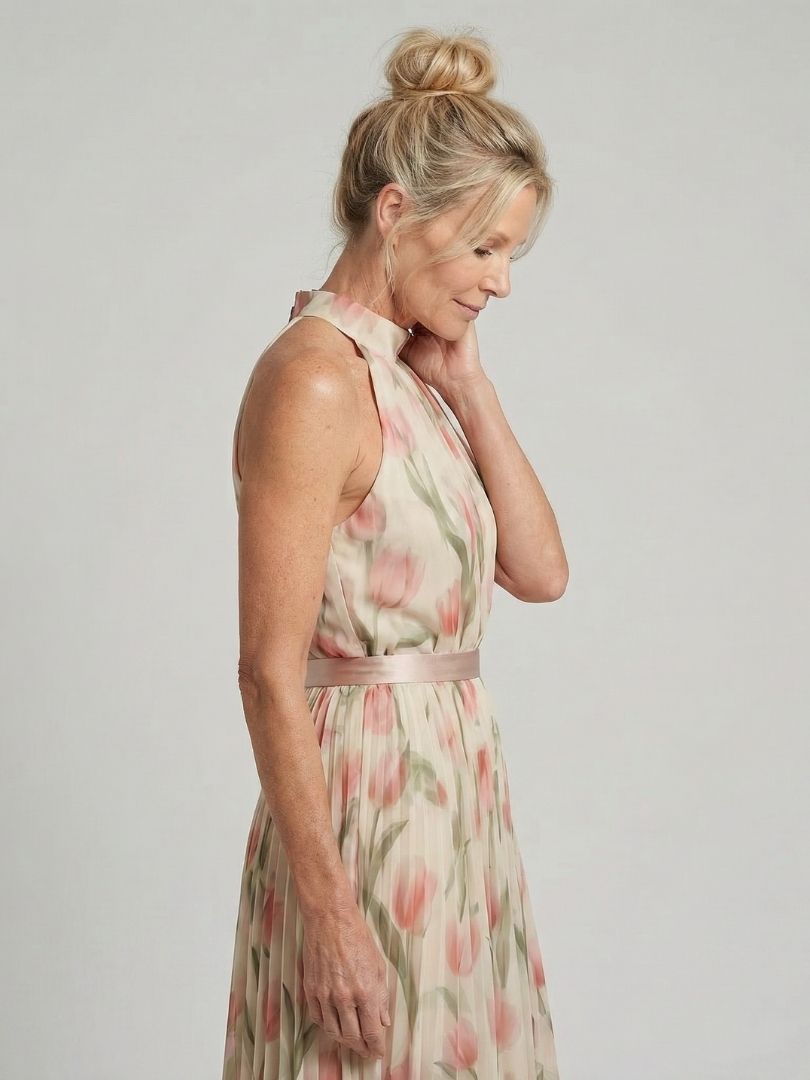 Delfina | Vestido Midi Halter Floral