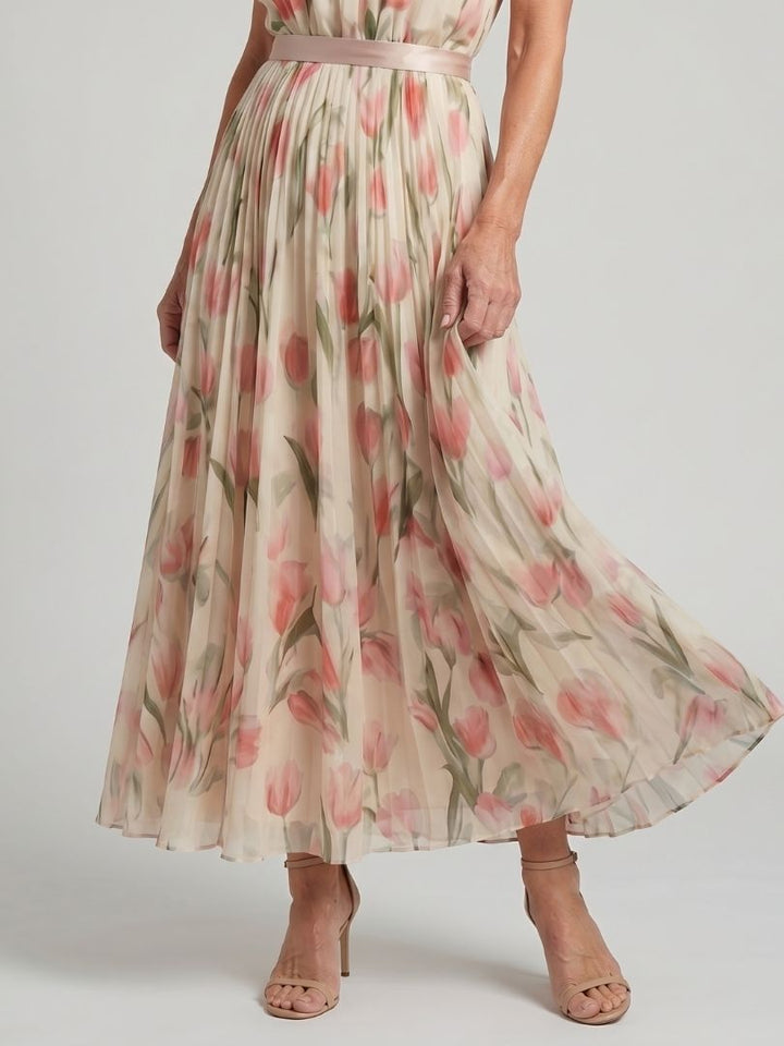 Delfina | Vestido Midi Halter Floral