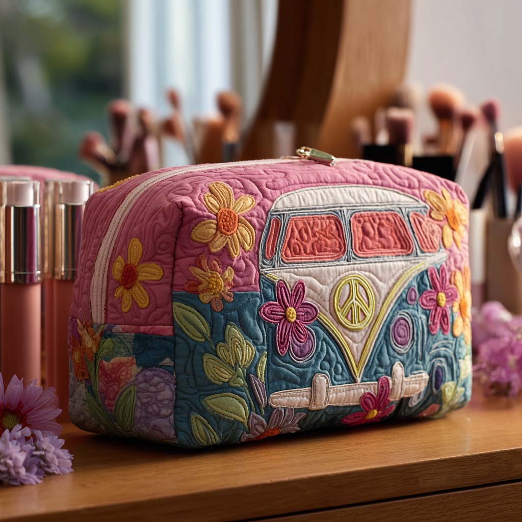 Ursa | Neceser Acolchado Floral Retro