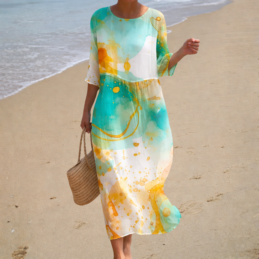 Fabienne | Vestido Maxi Fluido