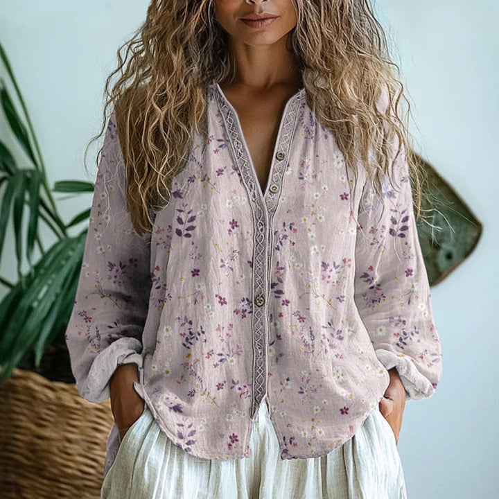 Beatriz | Blusa Estampada con Escote en V