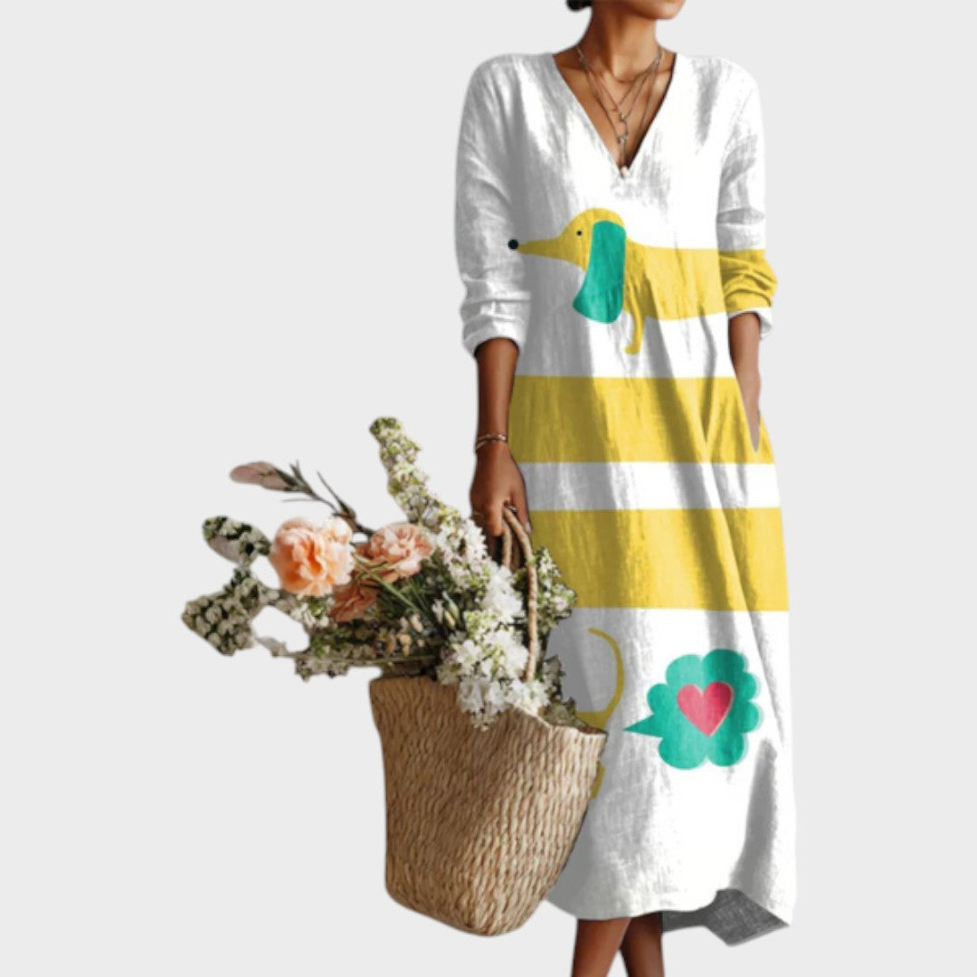 Zelma | Vestido Maxi de Lino