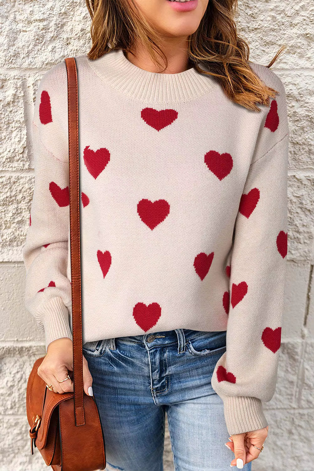 Pilar | Suéter con Estampa de Corazones