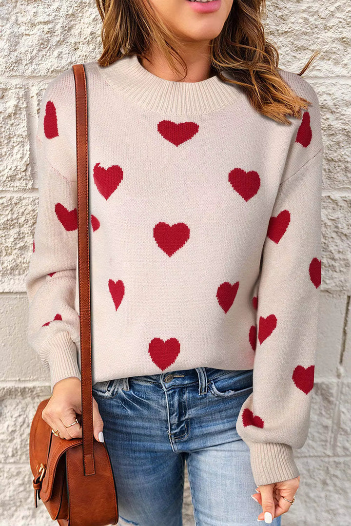 Pilar | Suéter con Estampa de Corazones