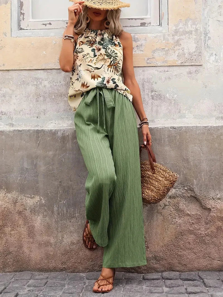 Antonette | Conjunto Elegante de Dos Piezas Sin Mangas