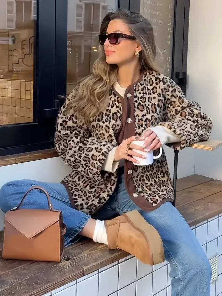 Lydia | Cárdigan de Leopardo Chic