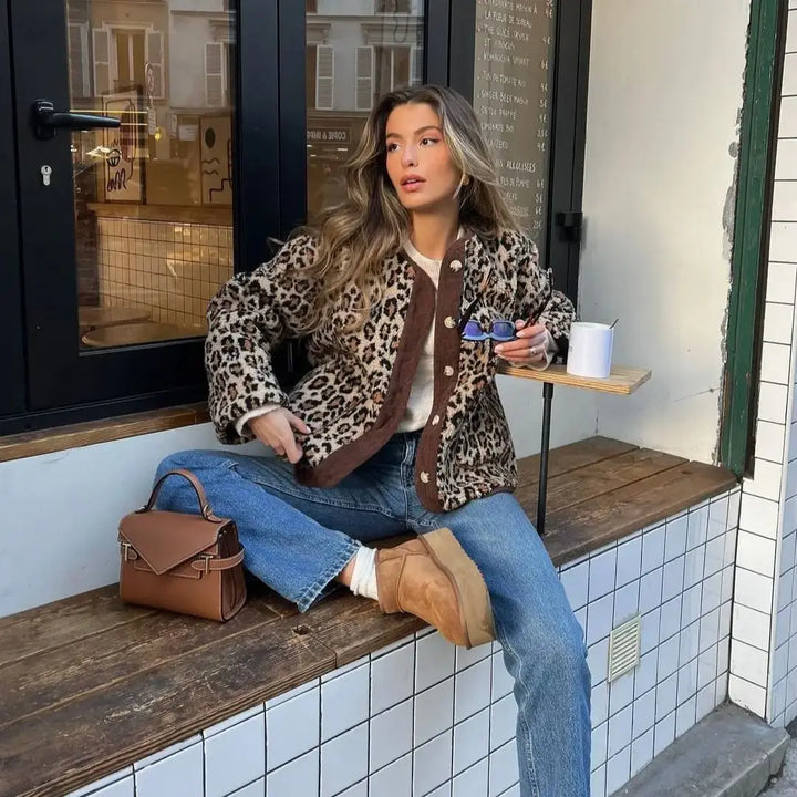 Lydia | Cárdigan de Leopardo Chic