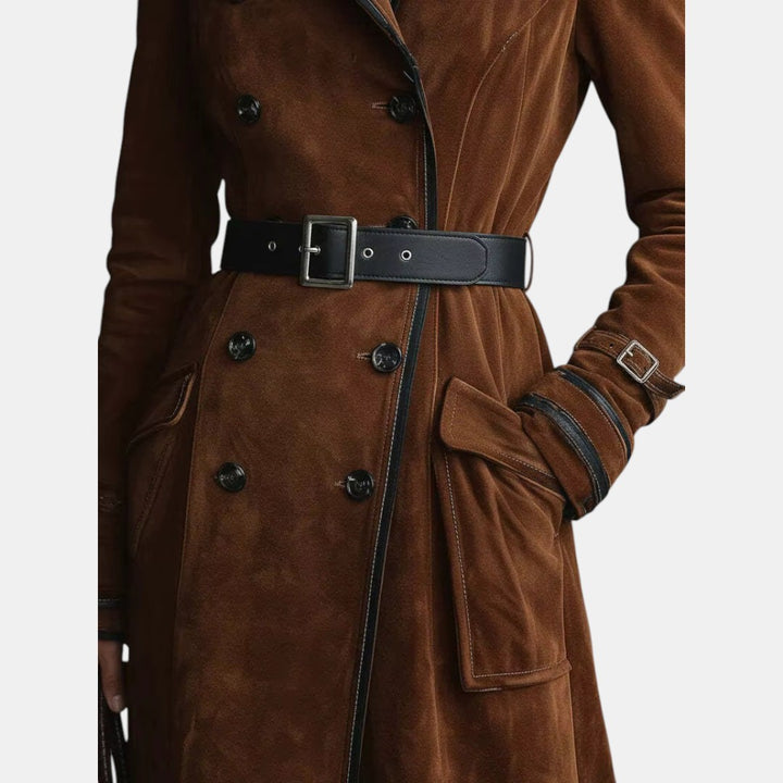 Eloísa | Gabardina de Ante Elegante