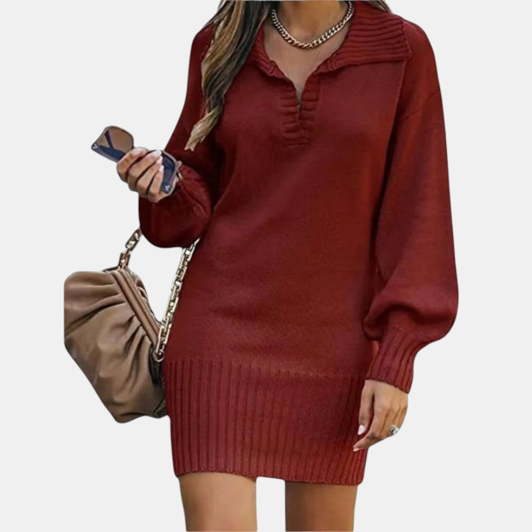 Stella | Vestido Midi Elegante de Invierno