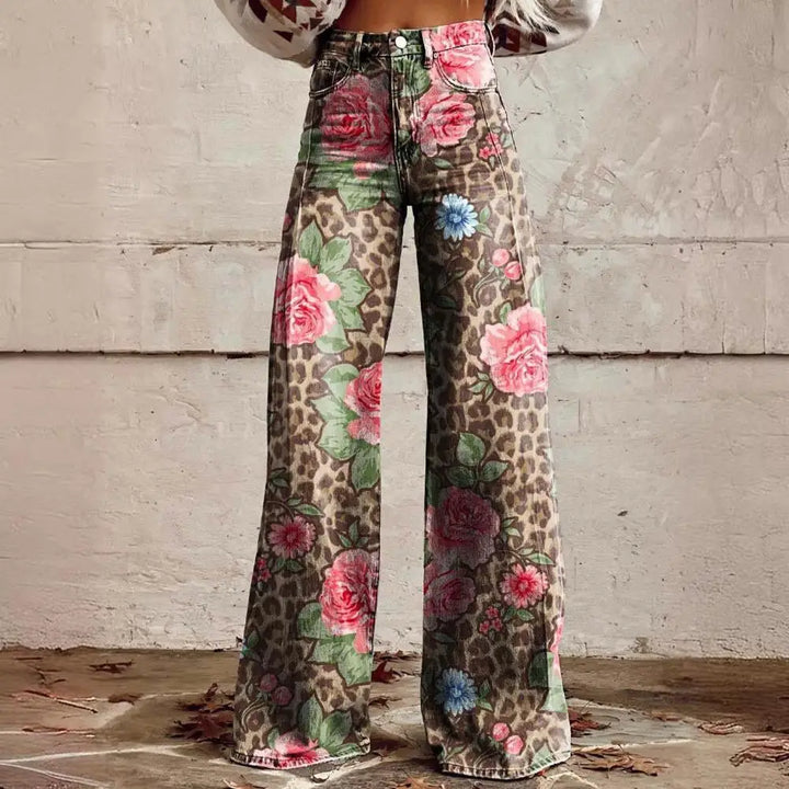 Lizy | Pantalones Vintage Boho de Ajuste Suave