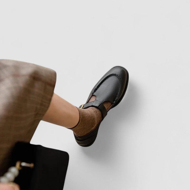 Zhelynne | Zapatos ortopédicos Mary Jane con punta cuadrada