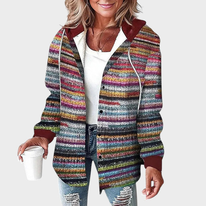 Giuliana | Campera Estilo Camisa con Capucha