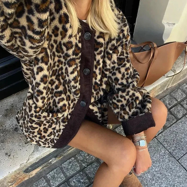 Lydia | Cárdigan de Leopardo Chic