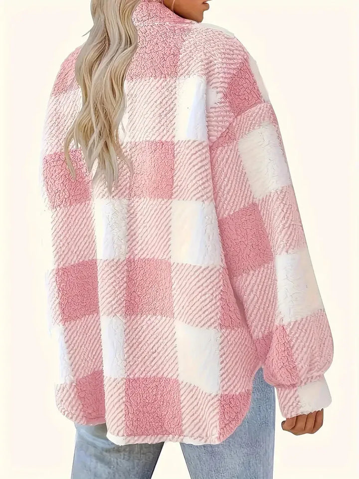 Martin | Elegante Chaqueta de Forro Polar a Cuadros